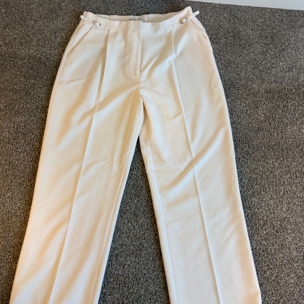 Classic Cream Men's Dress Pants - Neutral Tailored Trousers